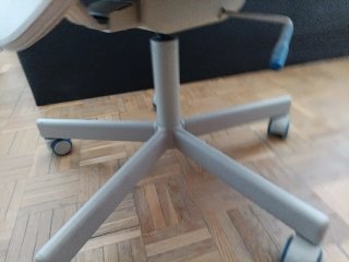 Silla de oficina Ikea beige/blanca