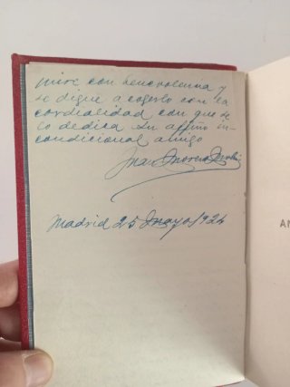 Libro Ante la avalancha (1926) + Dedicatoria