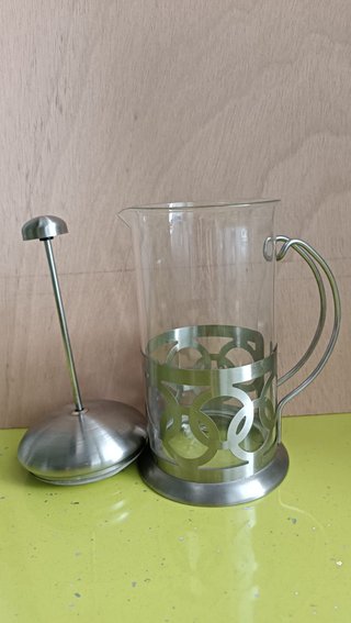 Cafetera Émbolo Cristal y Acero Inox