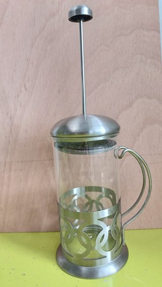 Cafetera Émbolo Cristal y Acero Inox