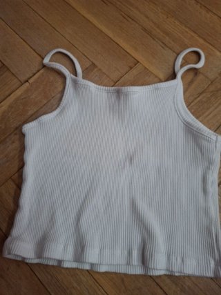 Camiseta tirantes niña blanca