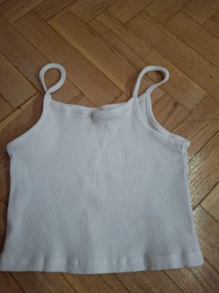 Camiseta tirantes niña blanca