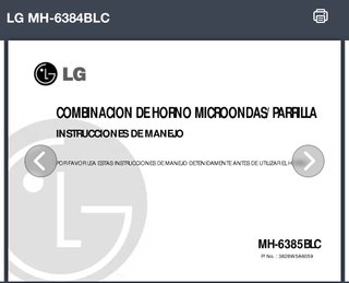 Microondas LG MH-6384B con Grill