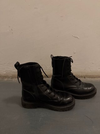 Botas cuero negras talla 36
