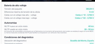 Certificado estado bateria coche eléctrico,hibrido