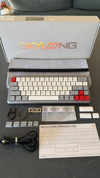 Teclado EPOMAKER GK68XS Aluminio Cherry Brown