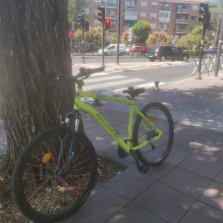Bicicleta Rockrider color verde lima