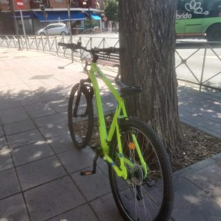 Bicicleta Rockrider color verde lima
