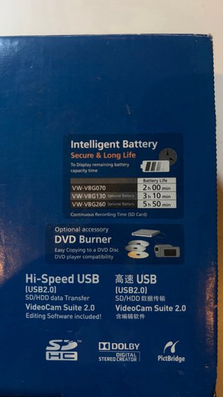 Videocámara Panasonic SDR-H80 60GB HDD + Funda