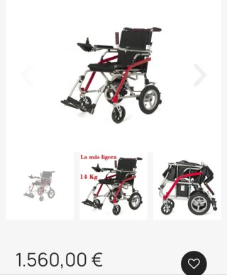 Silla de ruedas eléctrica 14 Kg