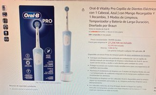 Oral-B Pro Vitality Negro + pack recambios regalo