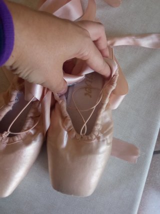 Zapatillas de ballet color rosa talla 34