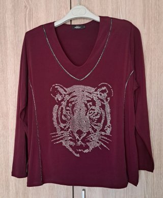 Camiseta AVI AYOLA manga larga con pedrería