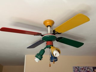 Lámpara Ventilador Multicolor