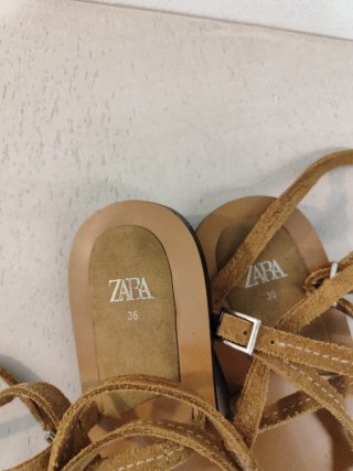 Sandalias Zara Beige/Marrón