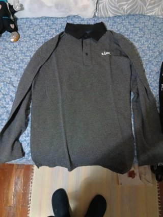 Polo Lidl Manga Larga Gris