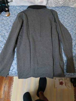 Polo Lidl Manga Larga Gris