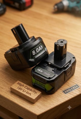 Batería 18V Li-Ion 8.0Ah compatible con RYOBI