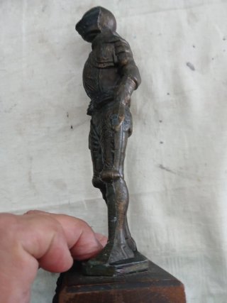 Antica statuina cavaliere Sec. XV