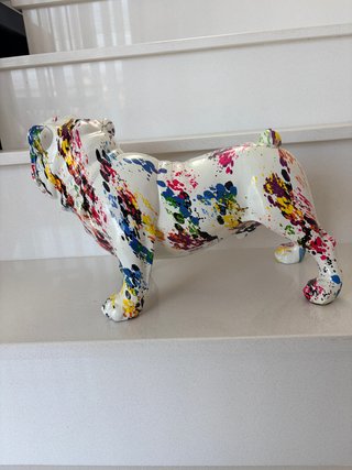 Figura Bulldog Francés Pop Art Multicolor