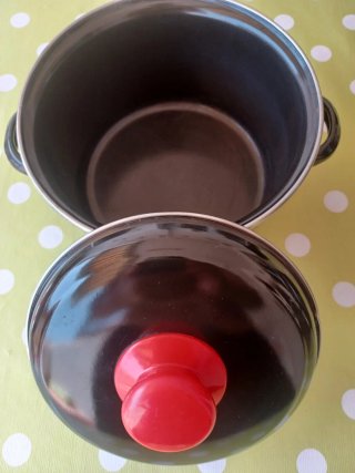 Batería Cocina Vintage Esmaltada 6 Piezas