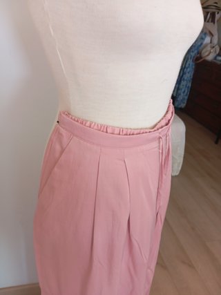 Pantalón ancho rosa talla L