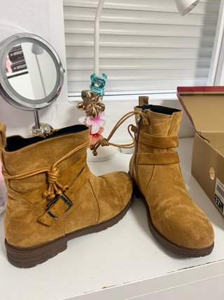 Botas de invierno para mujer color beige/marrón