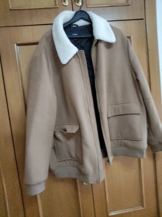 Cazadora marrón y blanca Talla 4XL