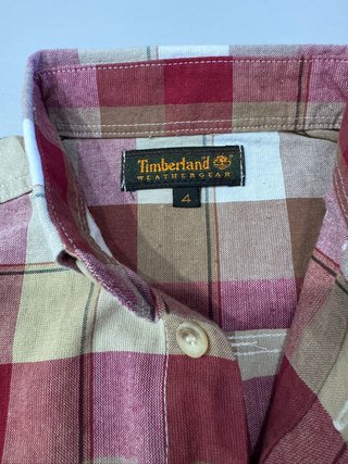 Camicia Timberland quadri manica corta 4 anni