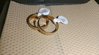 Anillos dorados talla 22