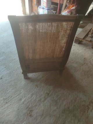 Sillón de madera y yute para restaurar a tu gusto