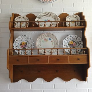 Estantería madera Vintage (sin platos)