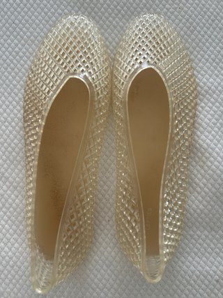 Cangrejeras Zara Beige Talla 36 Nuevas