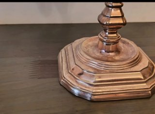 Pareja Candelabros BMF Alemania Dorado