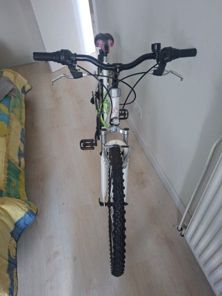Bicicleta blanca montaña