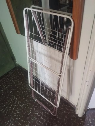 Tendedero plegable blanco