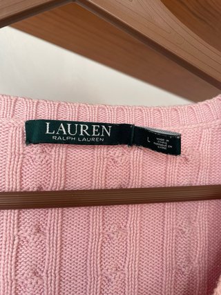 Camisola Ralph Lauren Rosa Malha Como Nova