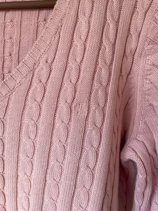 Camisola Ralph Lauren Rosa Malha Como Nova
