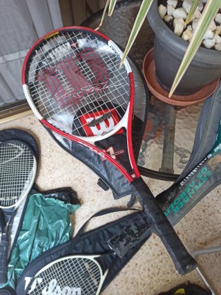 7 raquetas de tenis: Babolat, Wilson, Head