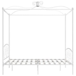 Cama Dosel 150x200 Blanca. Matrimonio. Hierro