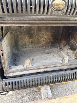 Estufa de leña fundición con ventilador