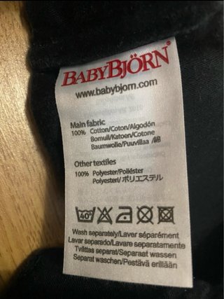 Mochila Portabebés BabyBjörn WE Negra