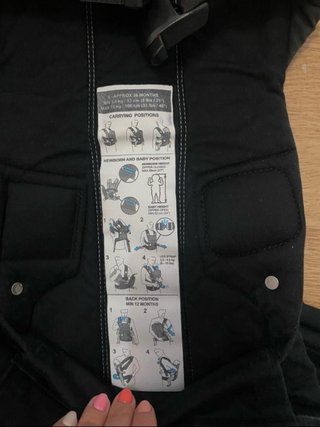 Mochila Portabebés BabyBjörn WE Negra