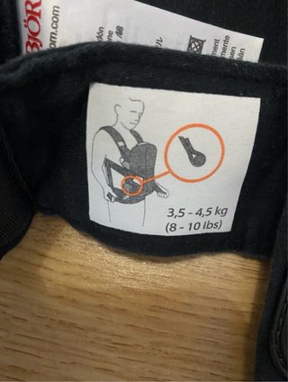 Mochila Portabebés BabyBjörn WE Negra