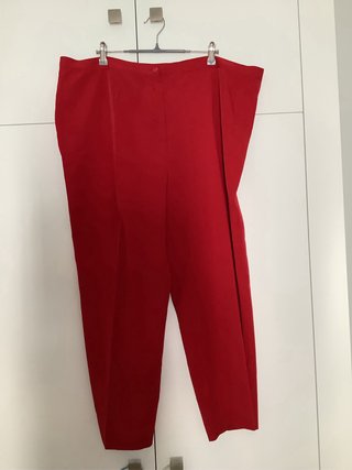 Pantalón mujer rojo de vestir curvy – Talla 56