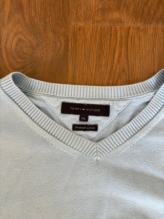 Jersey Tommy Hilfiger Azul Celeste Talla XXL