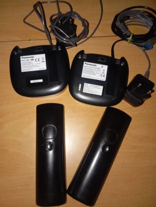 Dúo Teléfonos Inalámbricos Panasonic Negros