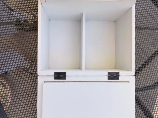 Caja de costura vintage para restaurar