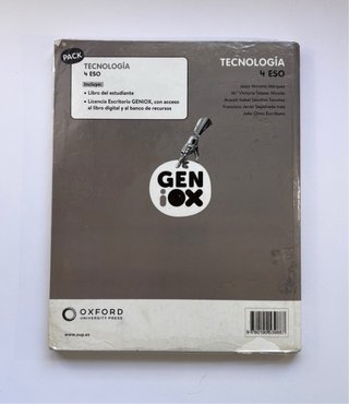 Tecnología 4º ESO. Libro del estudiante. GENiOX