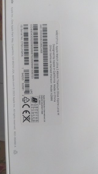 Apple Watch Ultra 2 49mm Titanio Grigio/Arancio
